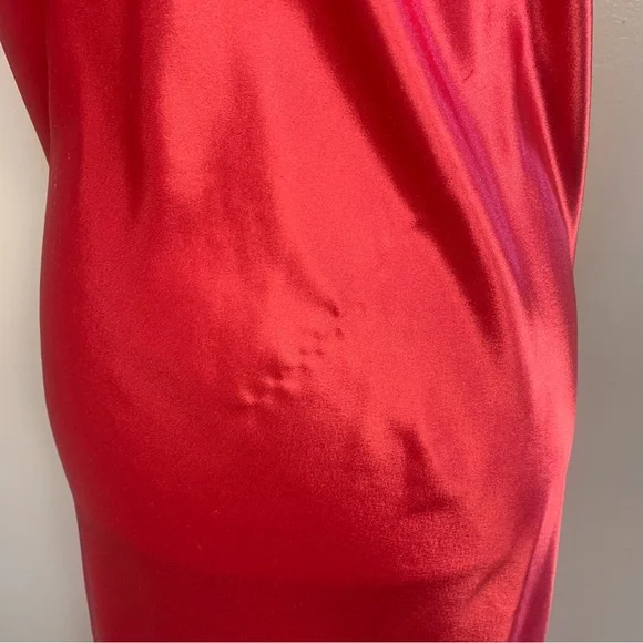 Christian Dior VTG Satin Logo Embroidered Full Length Slip Dress - Picture 12 of 15